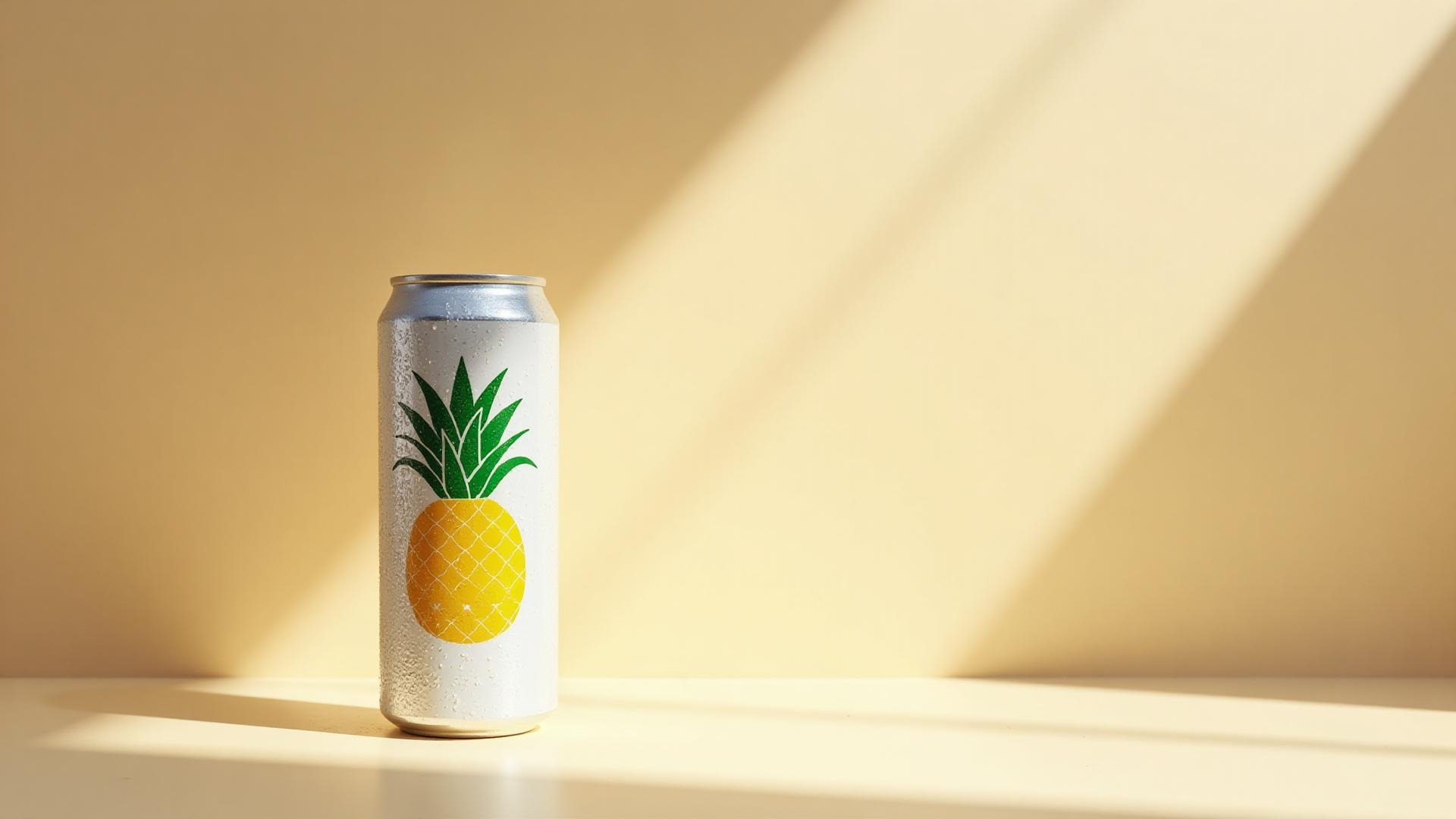 Ananas auf Holztisch